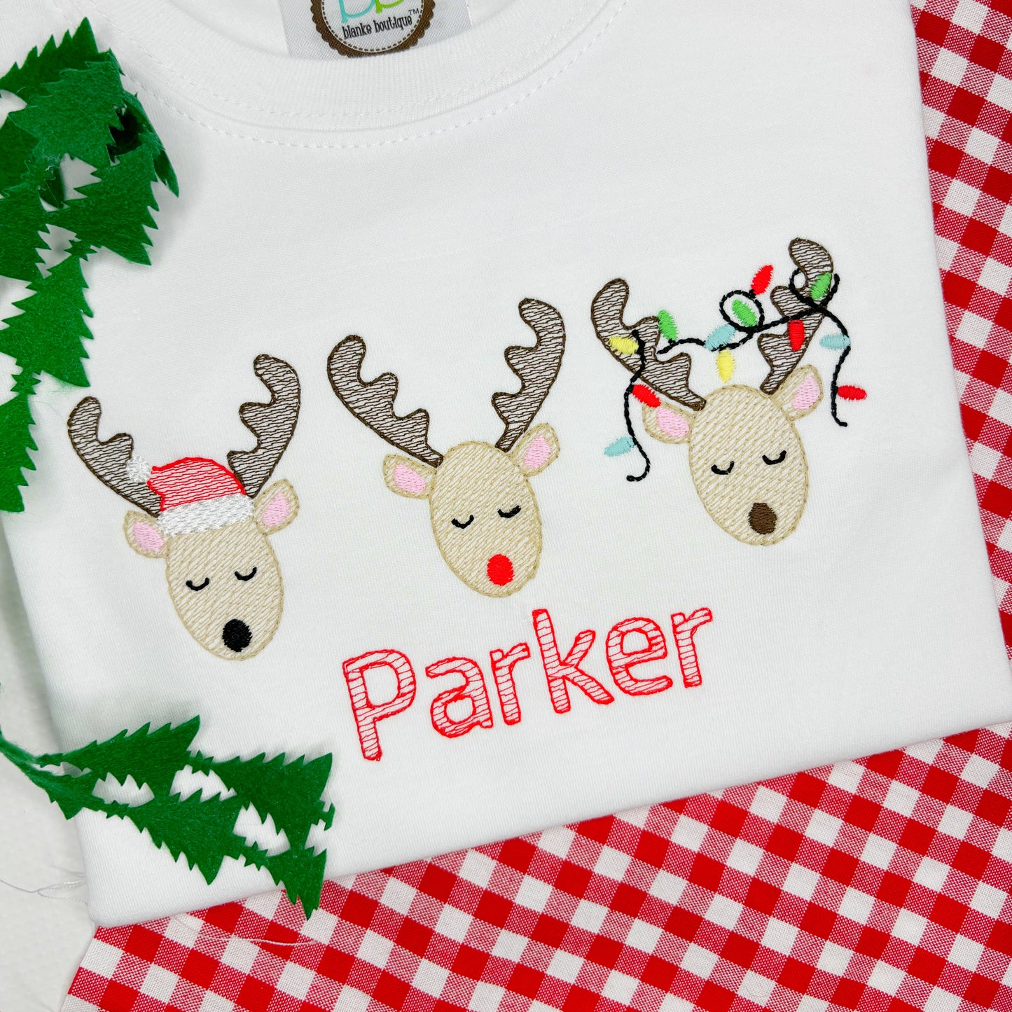 Boy's Reindeer Trio Design