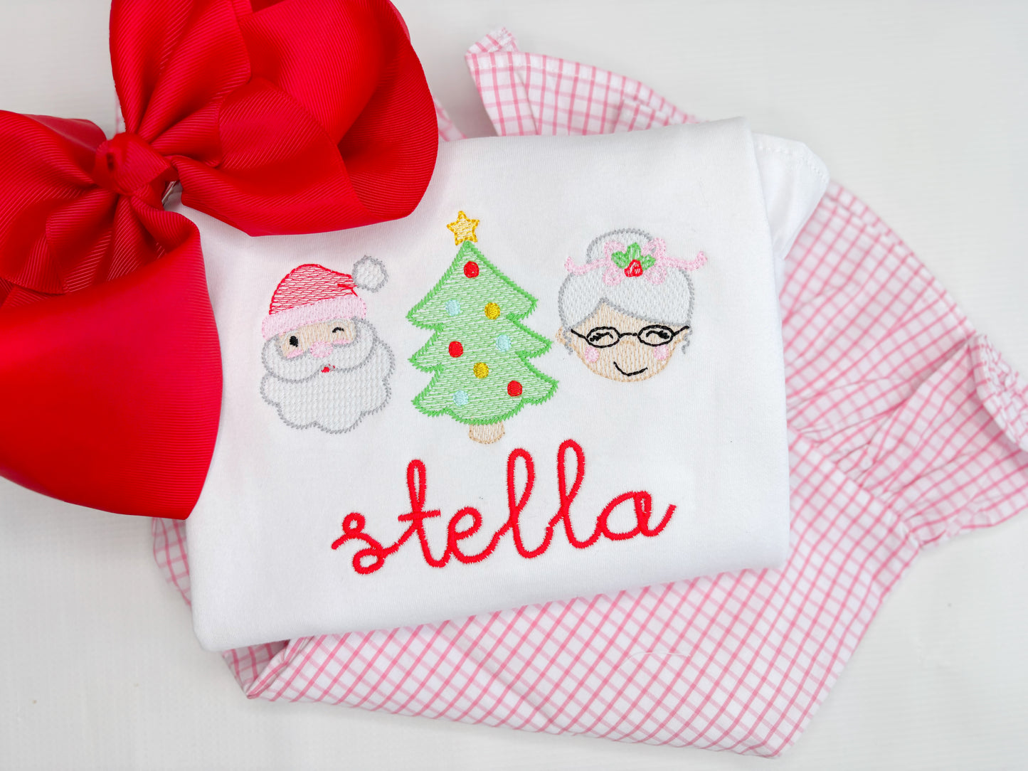 Santa, Ms Claus and Tree Trio Design