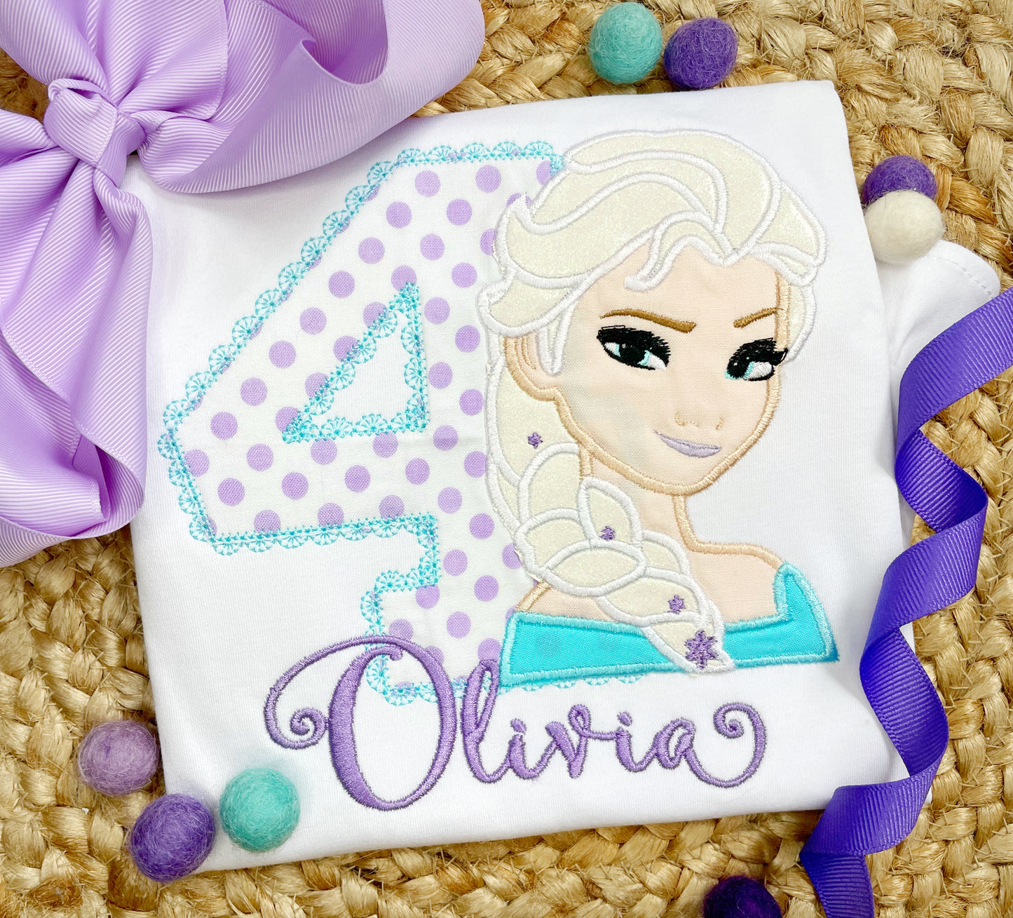 Freezing Blond Girl Birthday Design