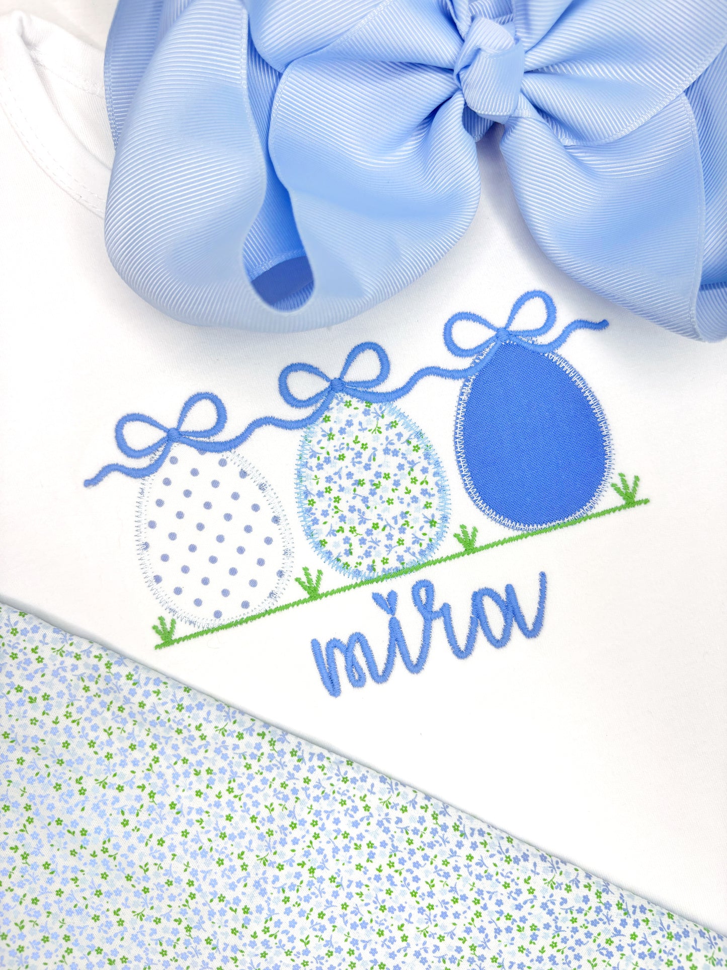 Floral Easter Egg Trio