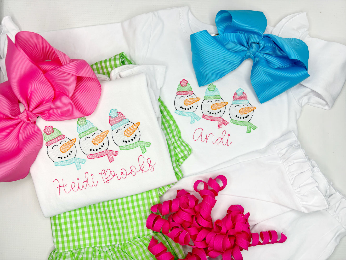 Winter Snowman Design for Girls