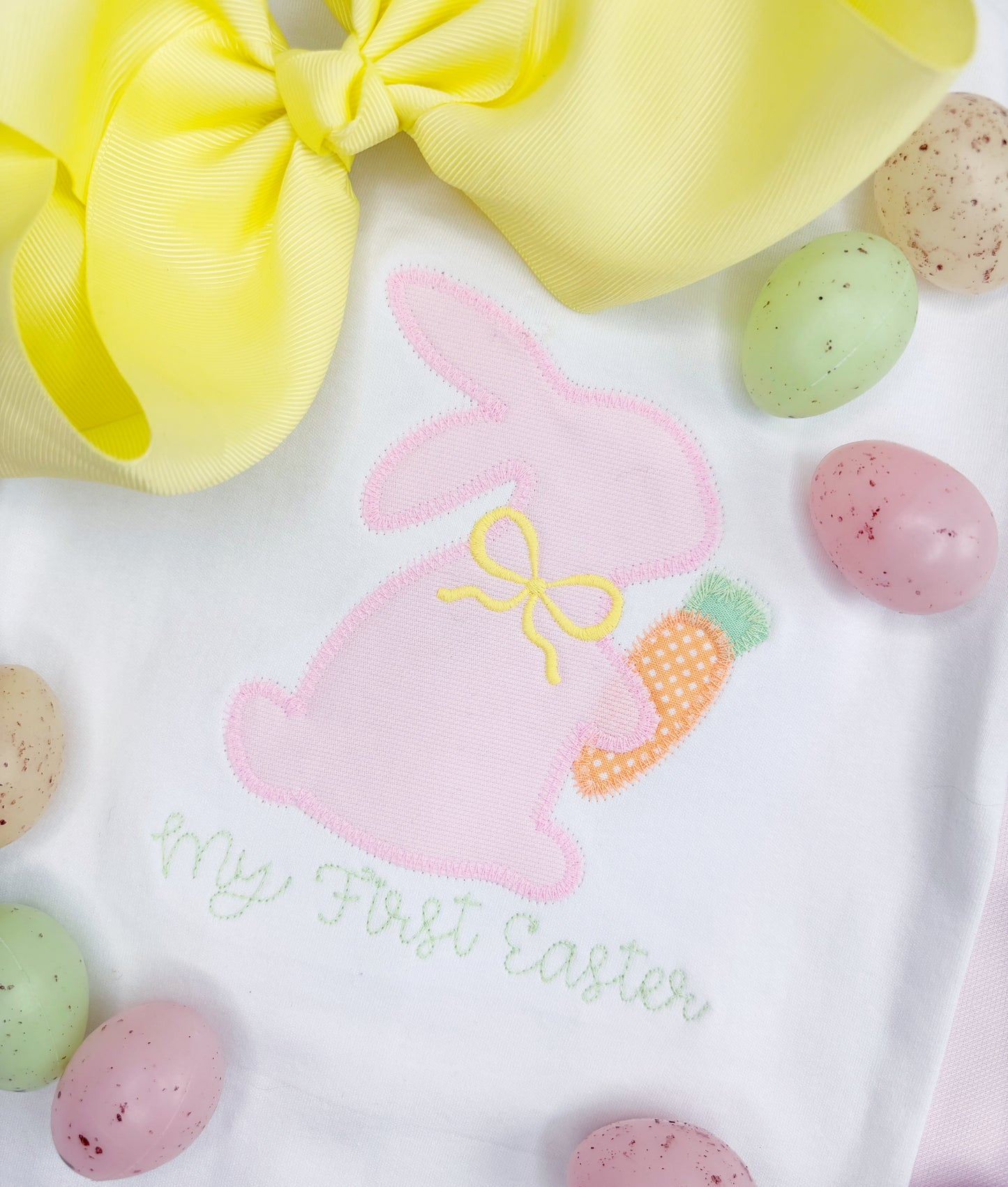 Rabbit and Carrot Silhouette Design