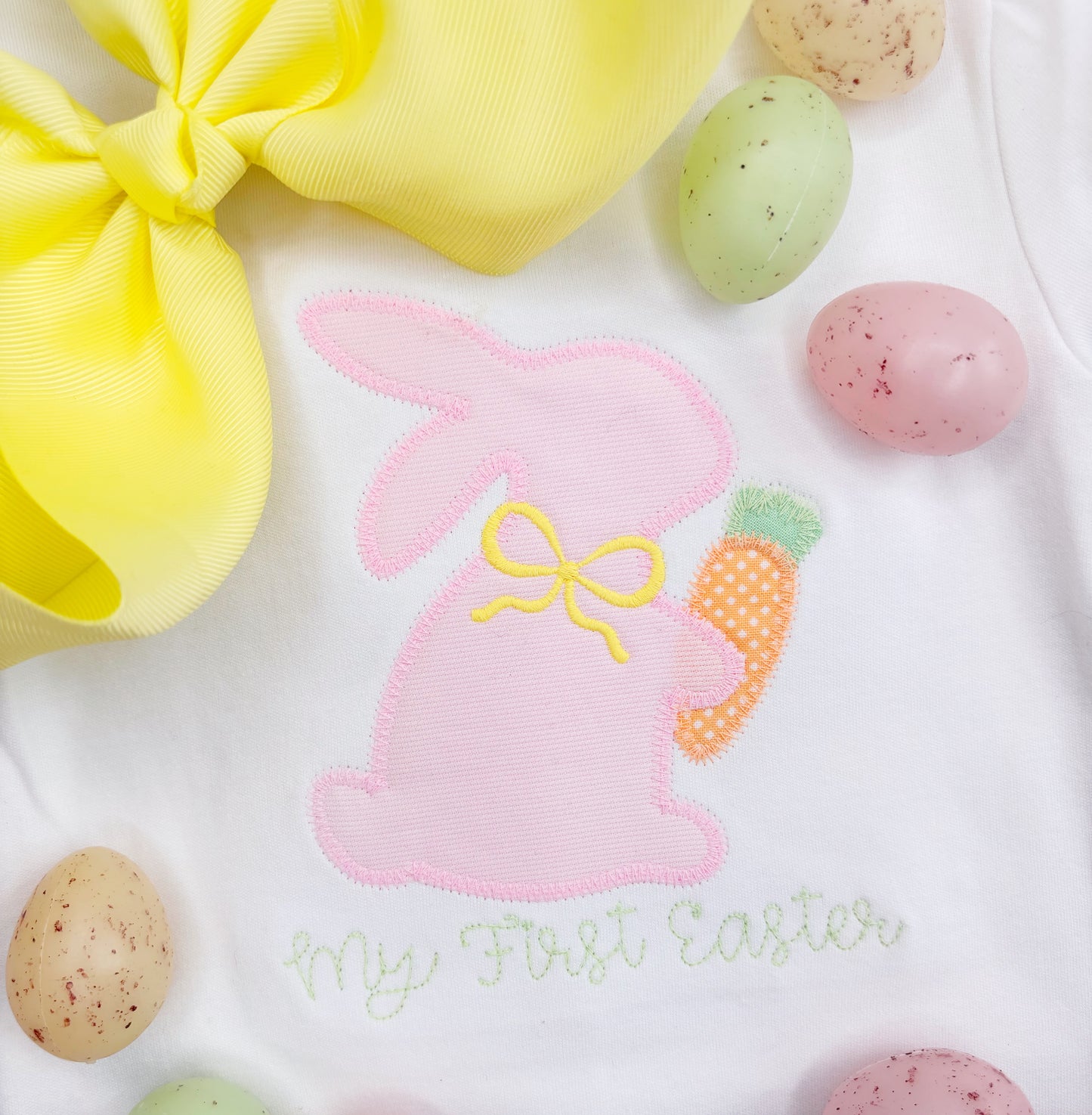 Rabbit and Carrot Silhouette Design