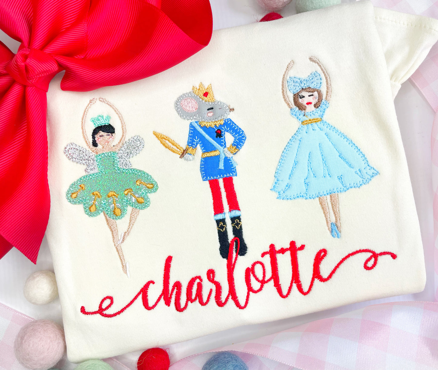 Nutcracker Trio Design on Long Sleeve Shirt