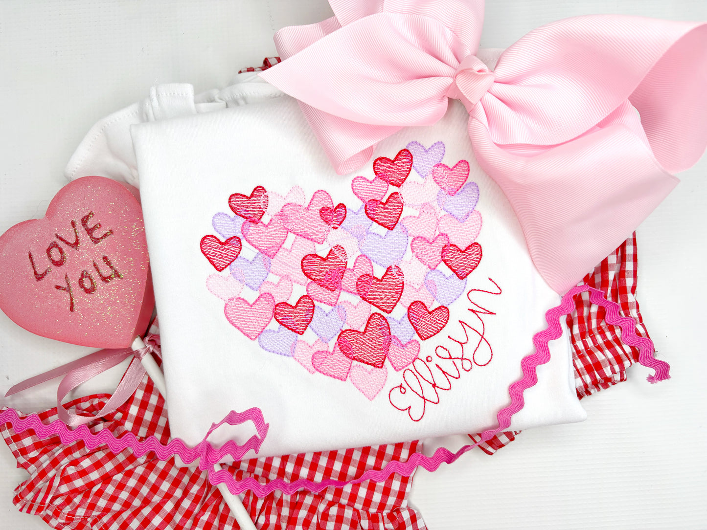 Lots of Hearts Sketch Valentine Design