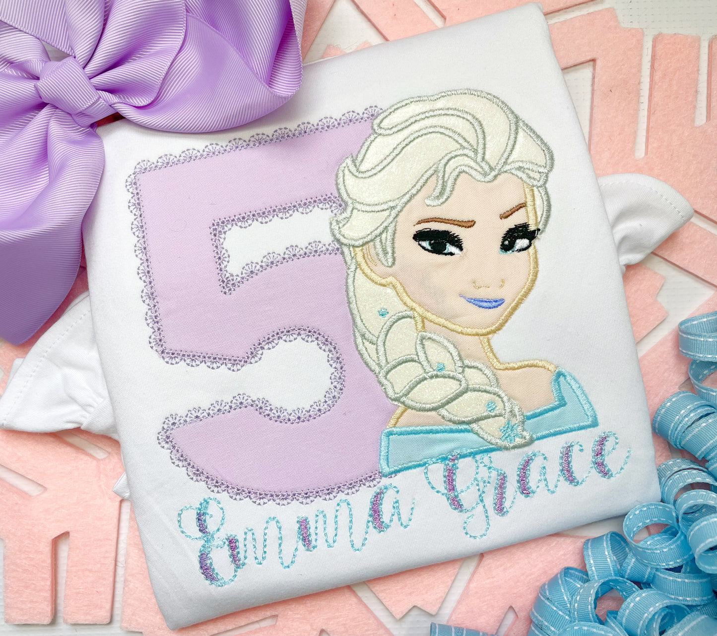 Freezing Blond Girl Birthday Design