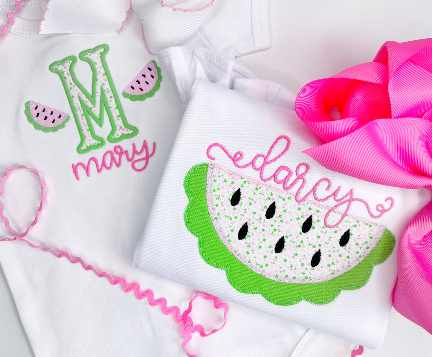 Girls' Watermelon Applique Design