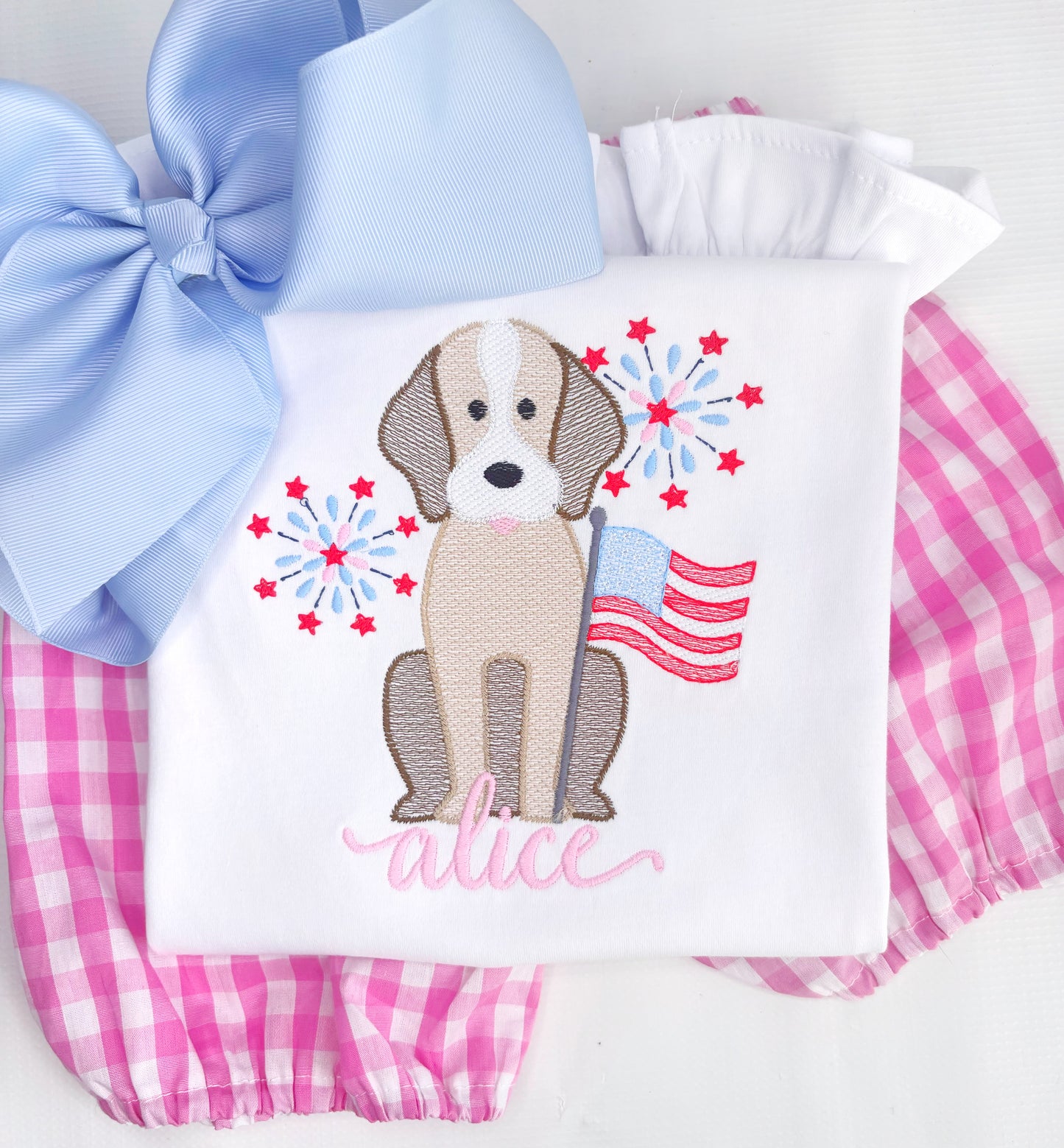 Patriotic Pup Sketch Design