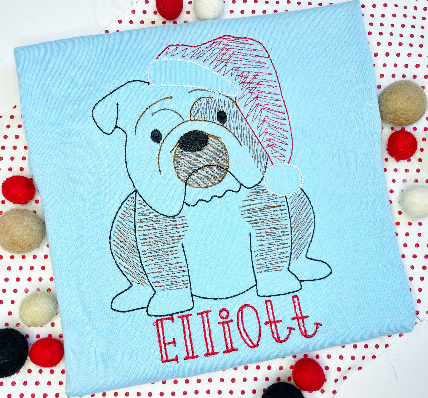 Christmas Bulldog Design