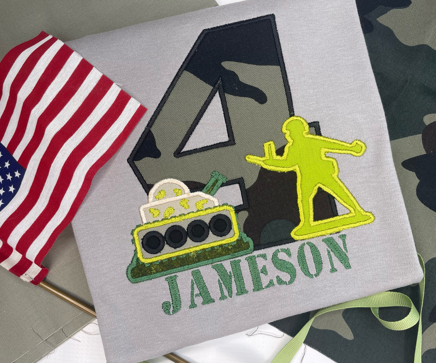 Army Man Birthday Shirt Design