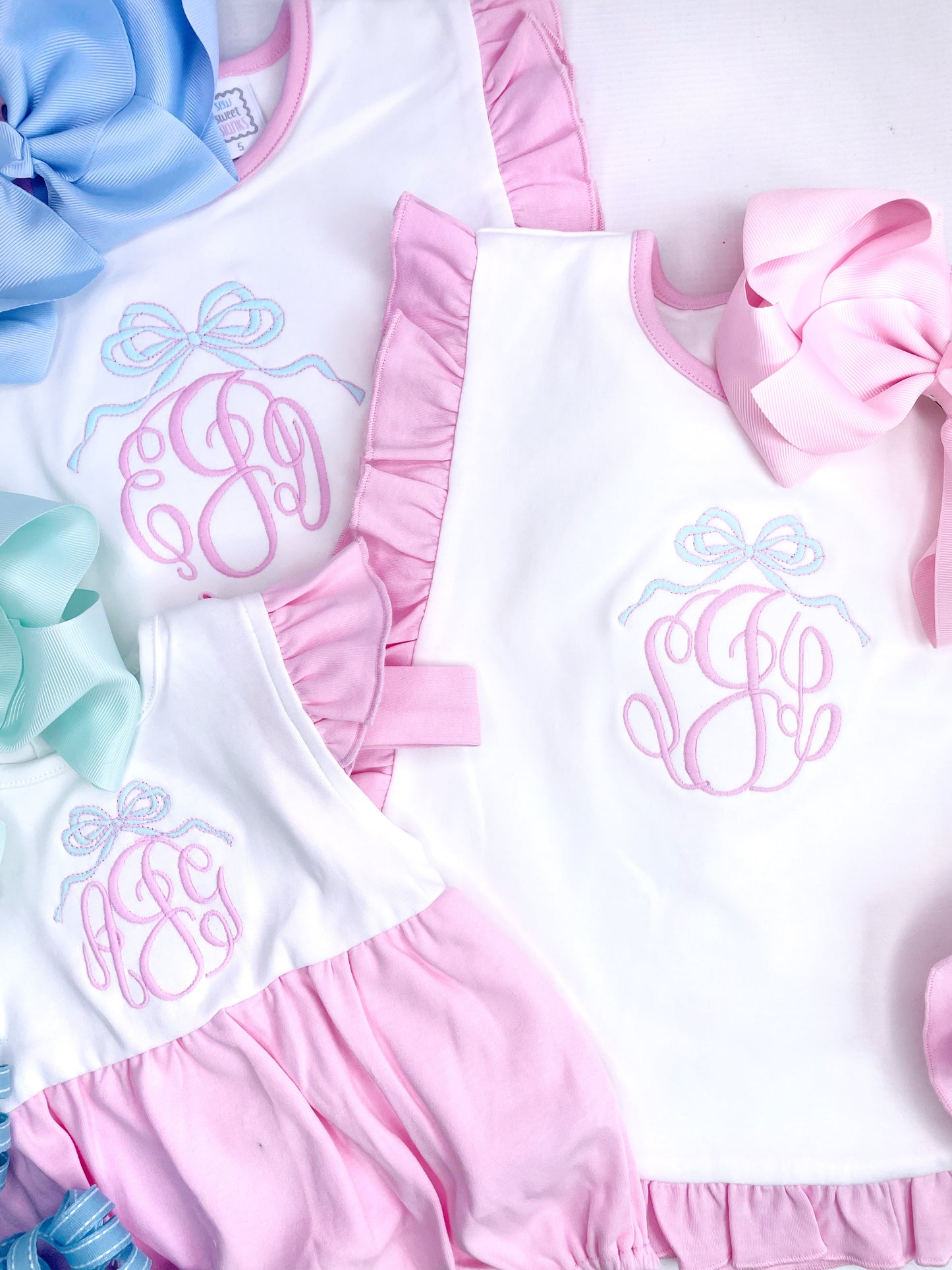 Girl's Apron Shorts Set