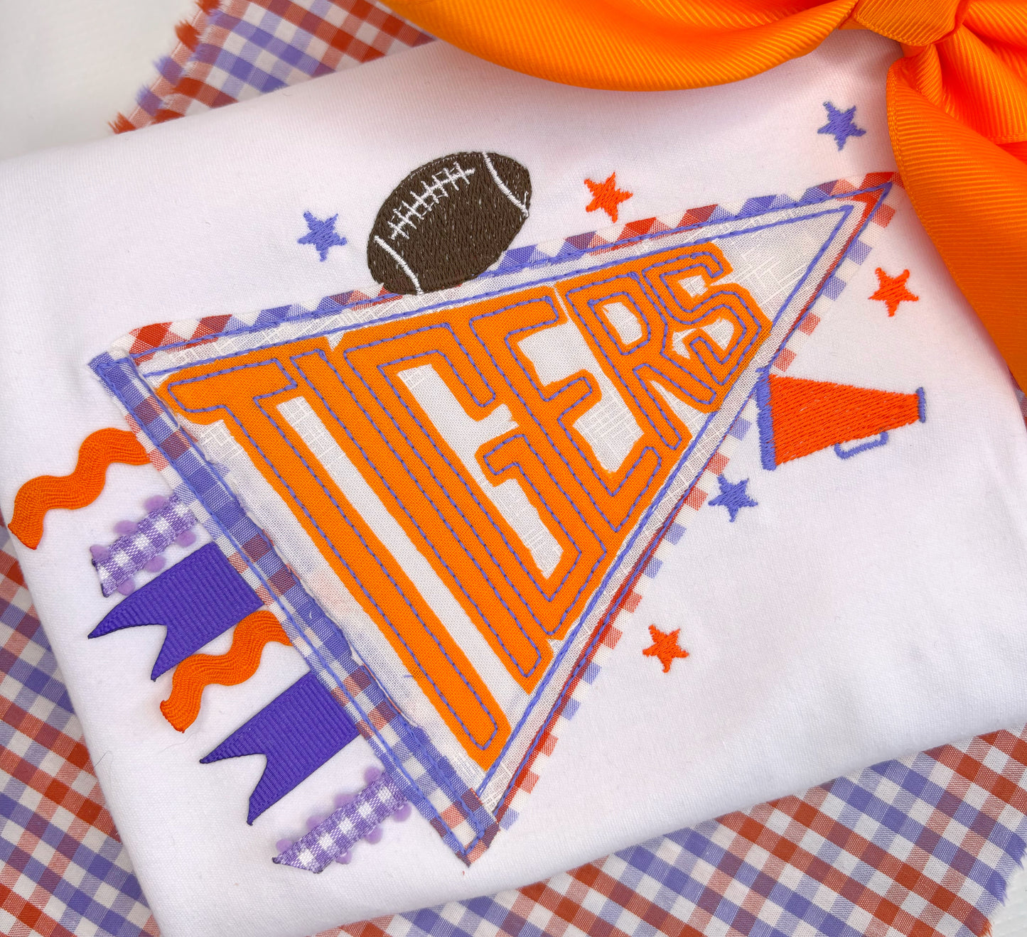 Game Day Ribbon Flag Design