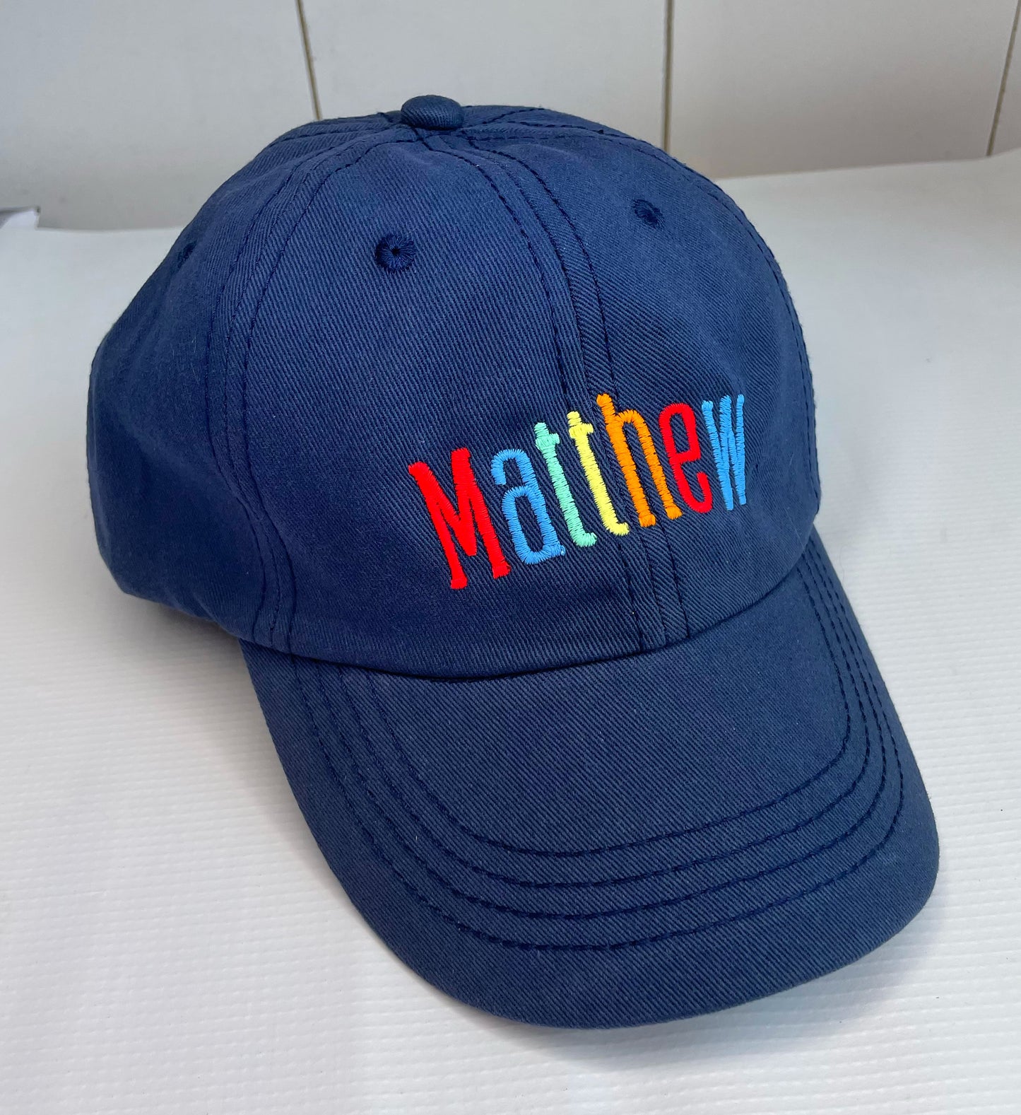 Monogrammed Toddler Baseball Hat