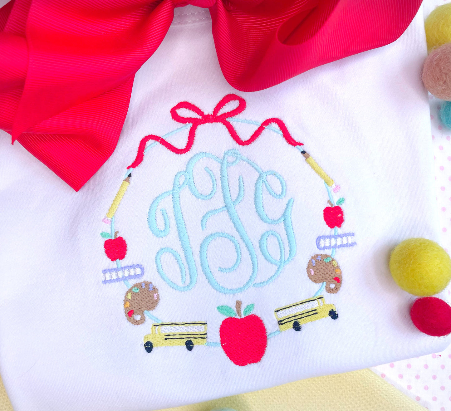 B2S Girls School Monogram Frame