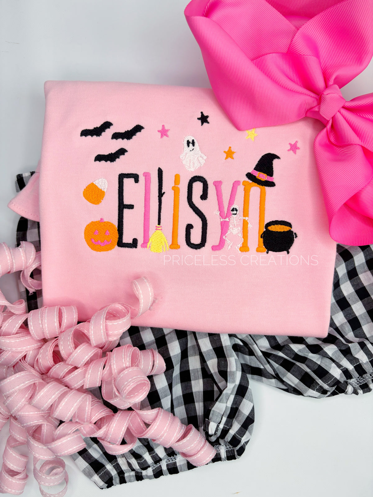 Halloween Name With Mini Halloween Designs