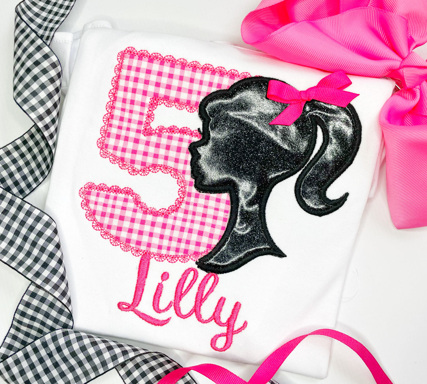 Girl Silhouette Birthday Design
