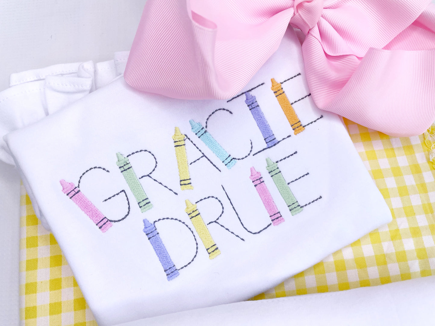 B2S Crayon Name Font Design