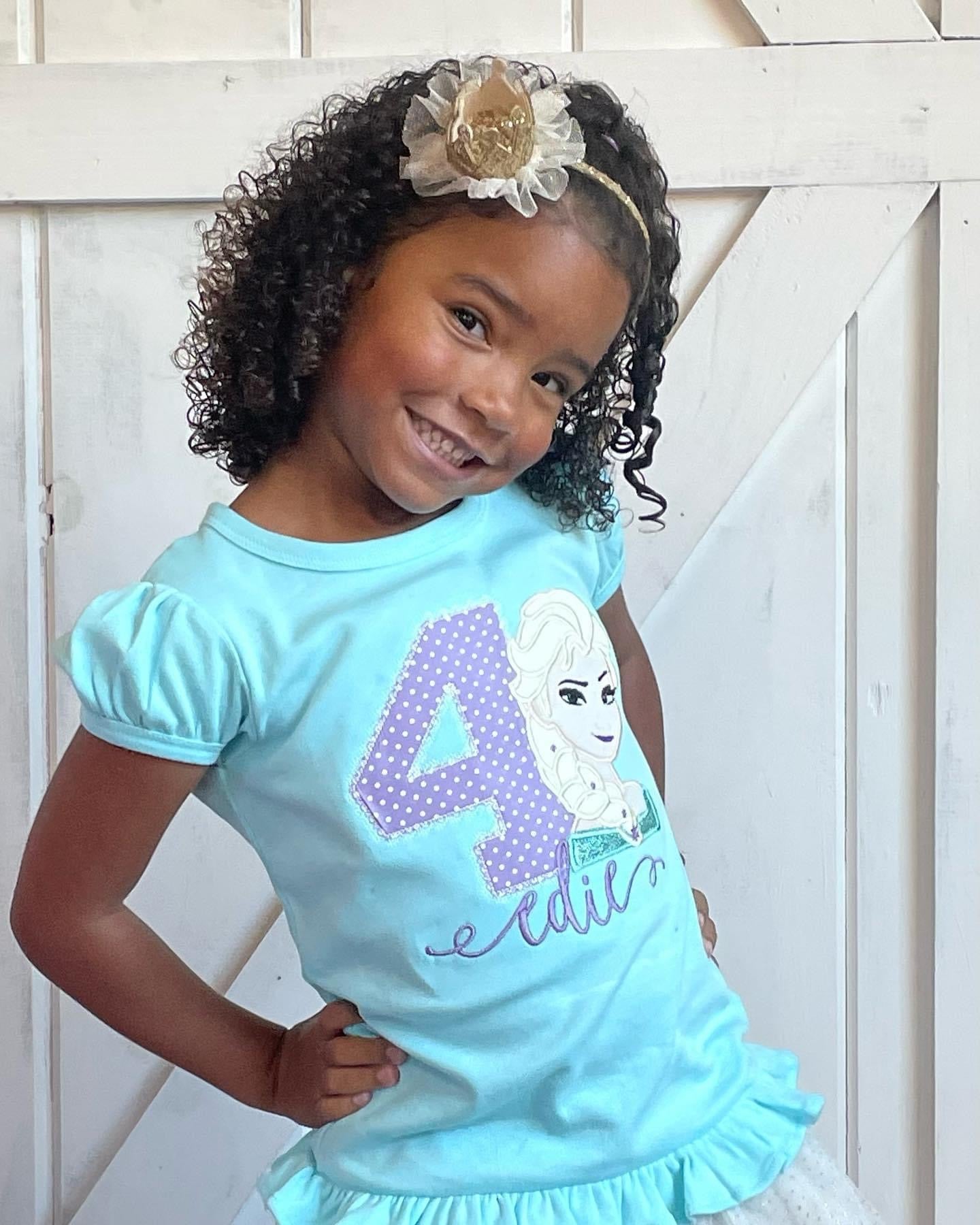 Freezing Blond Girl Birthday Design