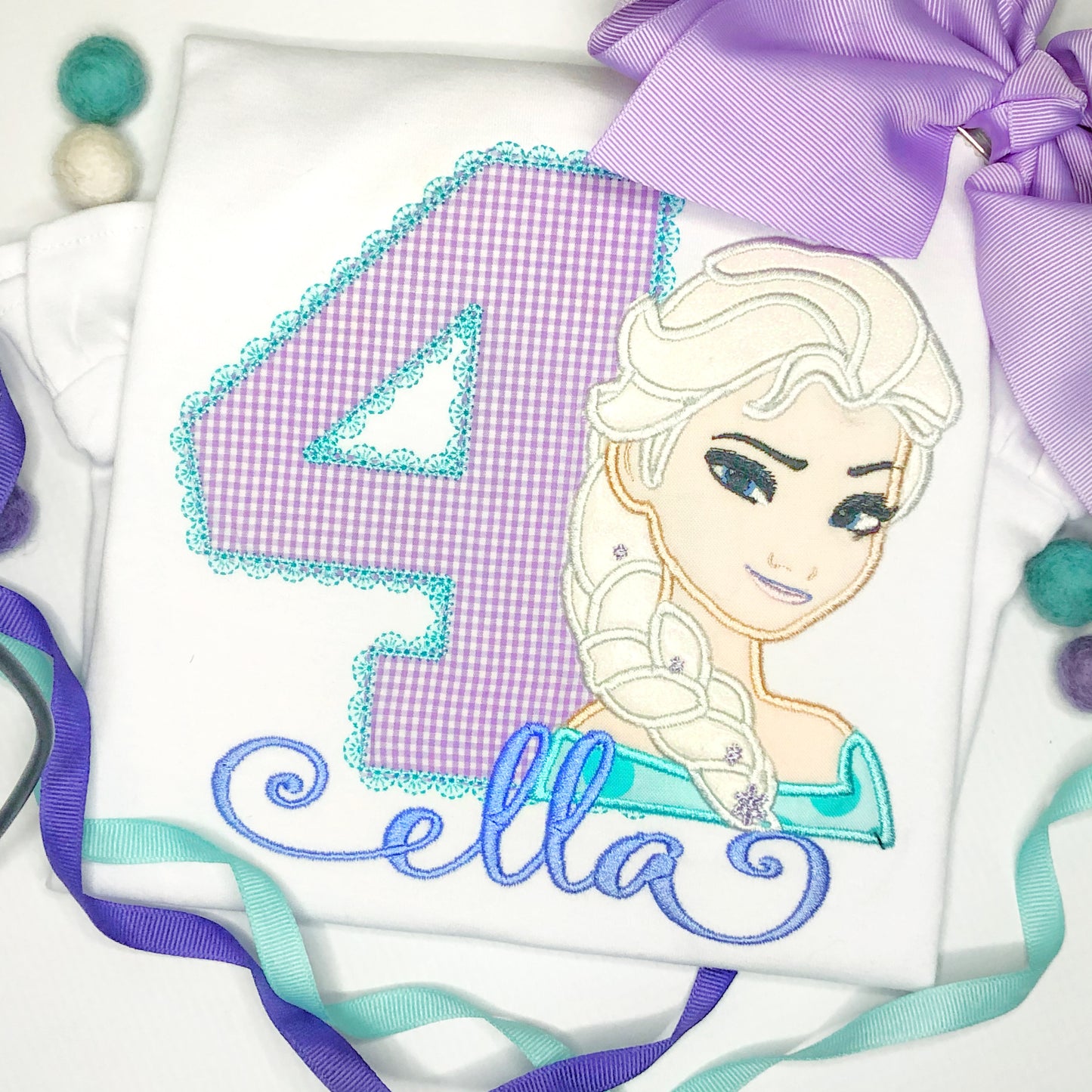 Freezing Blond Girl Birthday Design