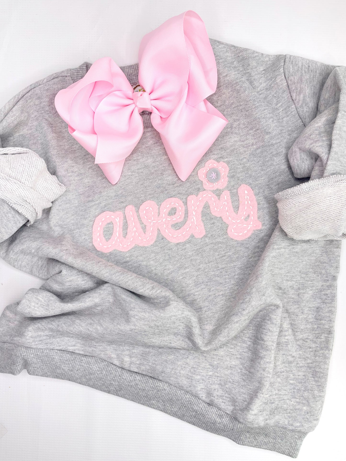 Hand Drawn Felt Vintage Name UNISEX Sweatshirt