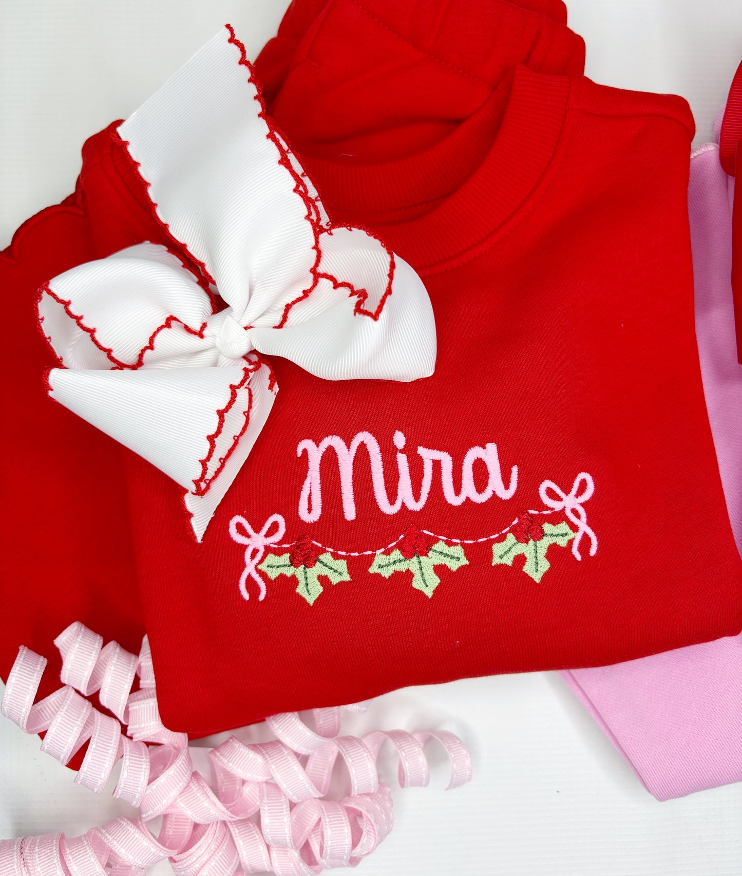 Custom Christmas Scallop Jogging Set