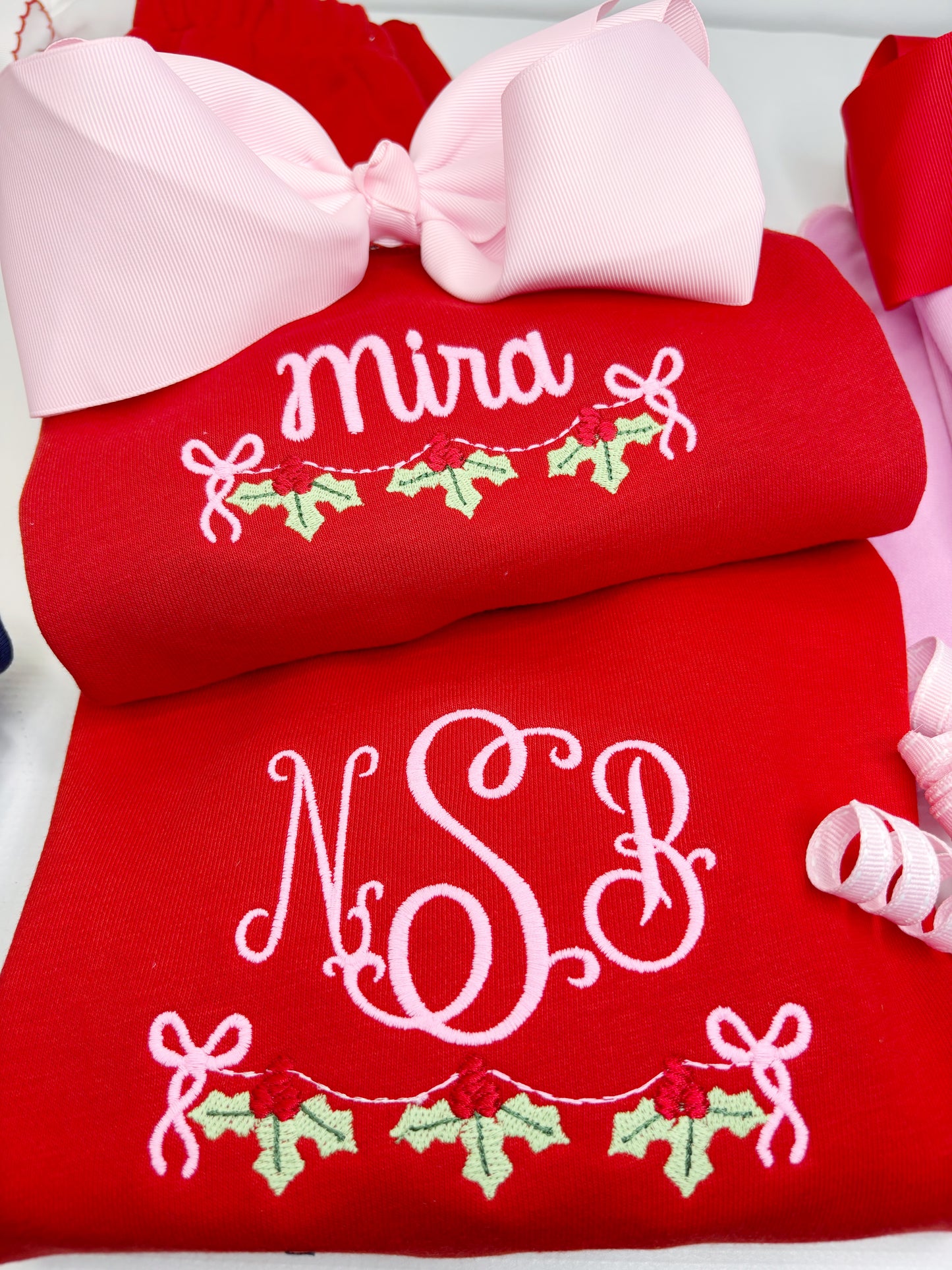 Custom Christmas Scallop Jogging Set