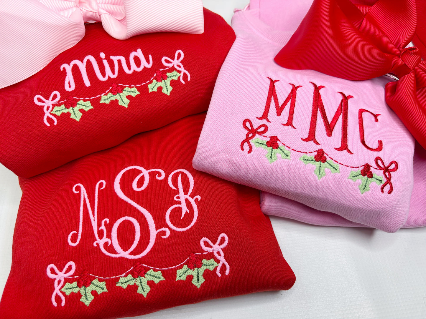 Custom Christmas Scallop Jogging Set