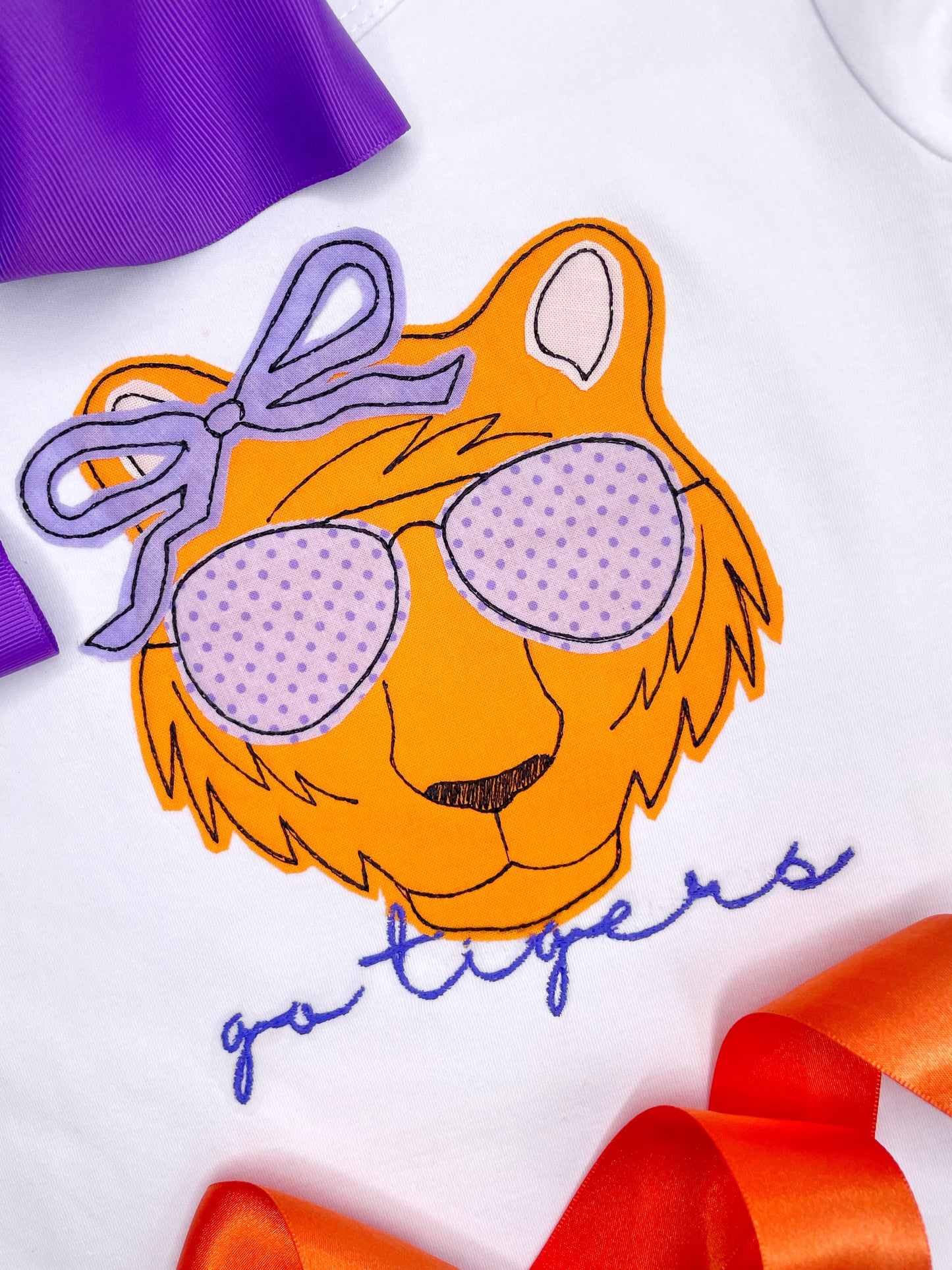 Too Cool Cat Applique Design