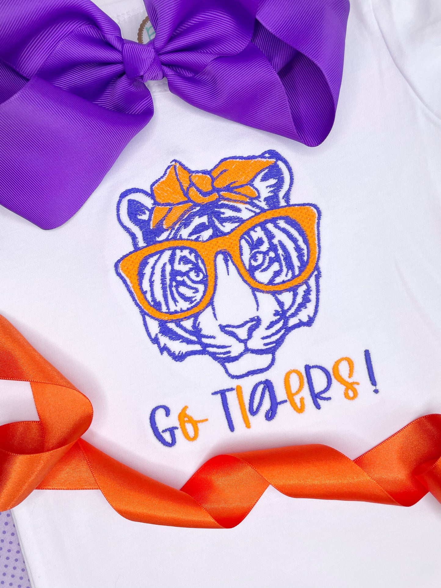 Tiger Girl with Headband & Glasses