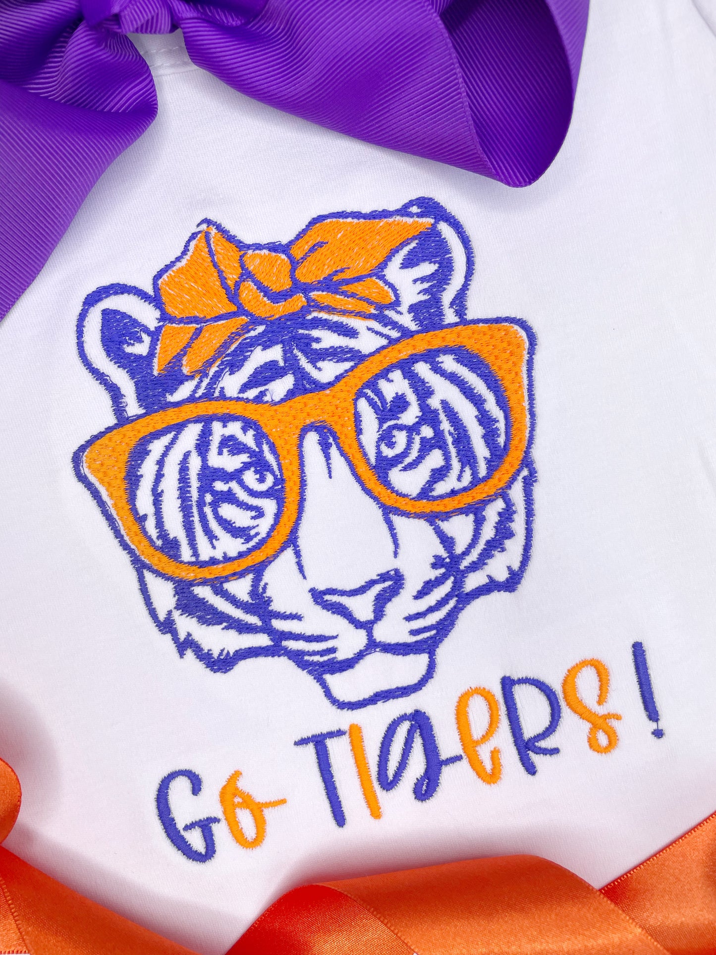 Tiger Girl with Headband & Glasses