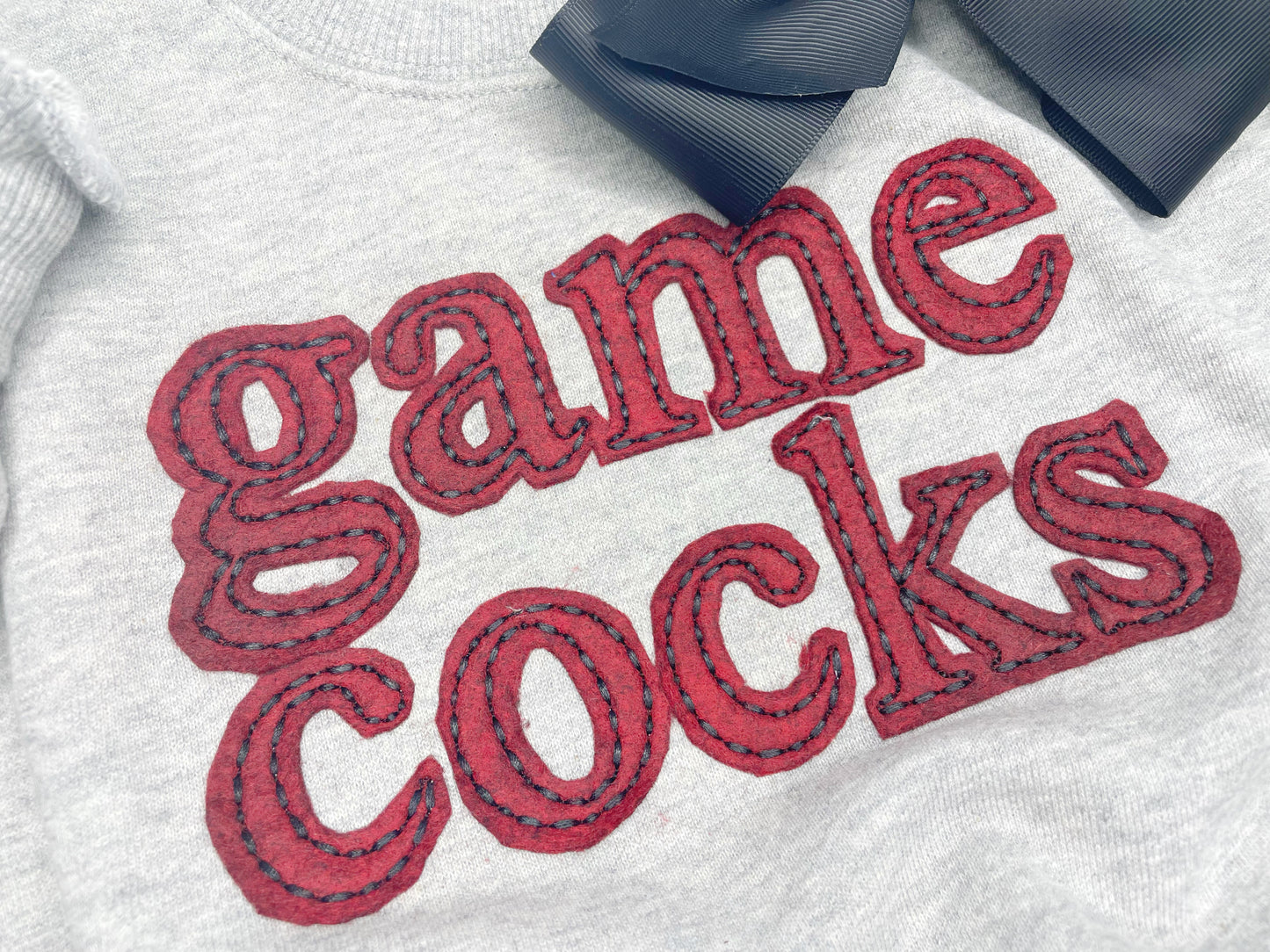Unisex Version of Felt Vintage Name Sweatshirt IN TIMES FONT