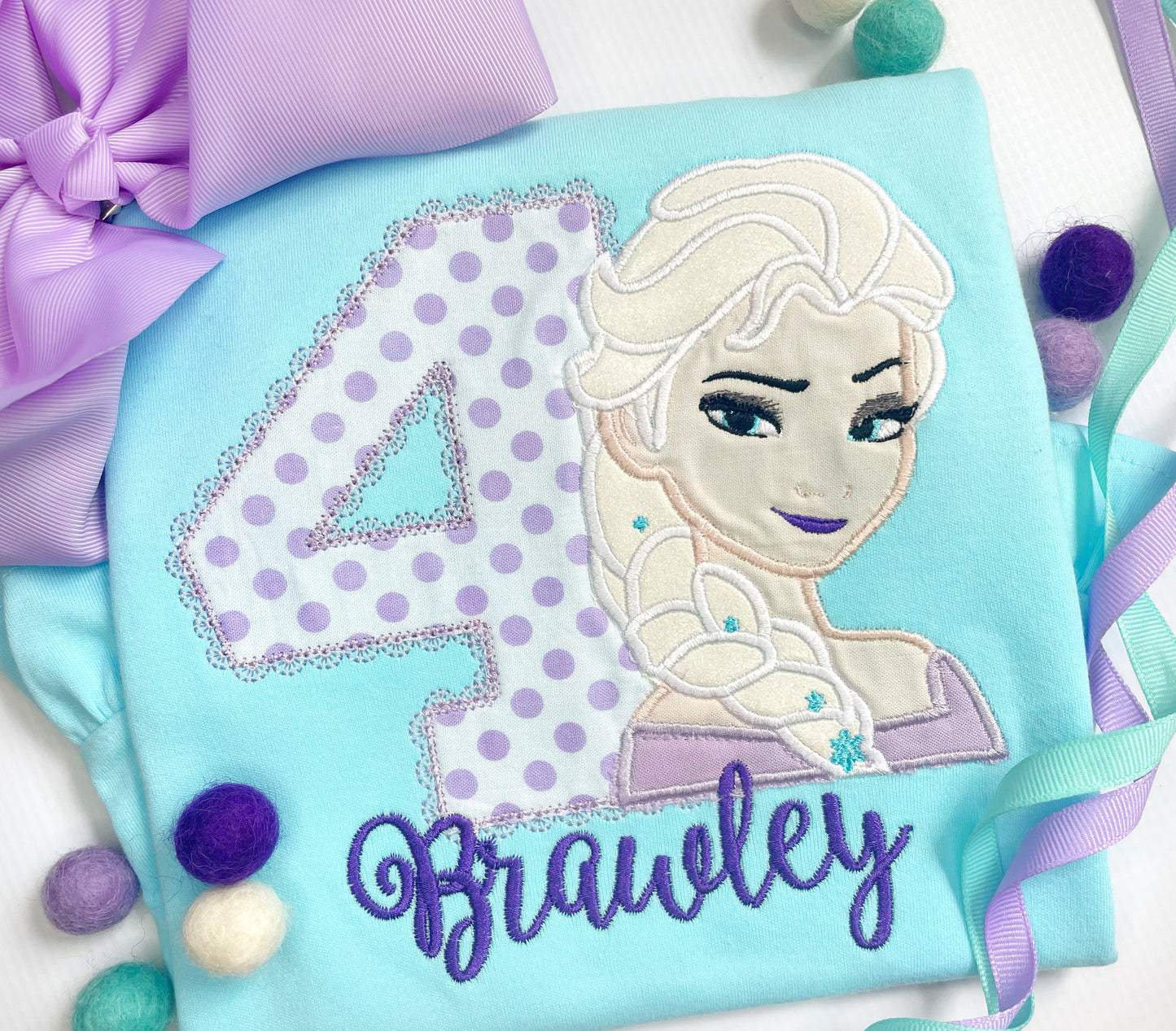Freezing Blond Girl Birthday Design
