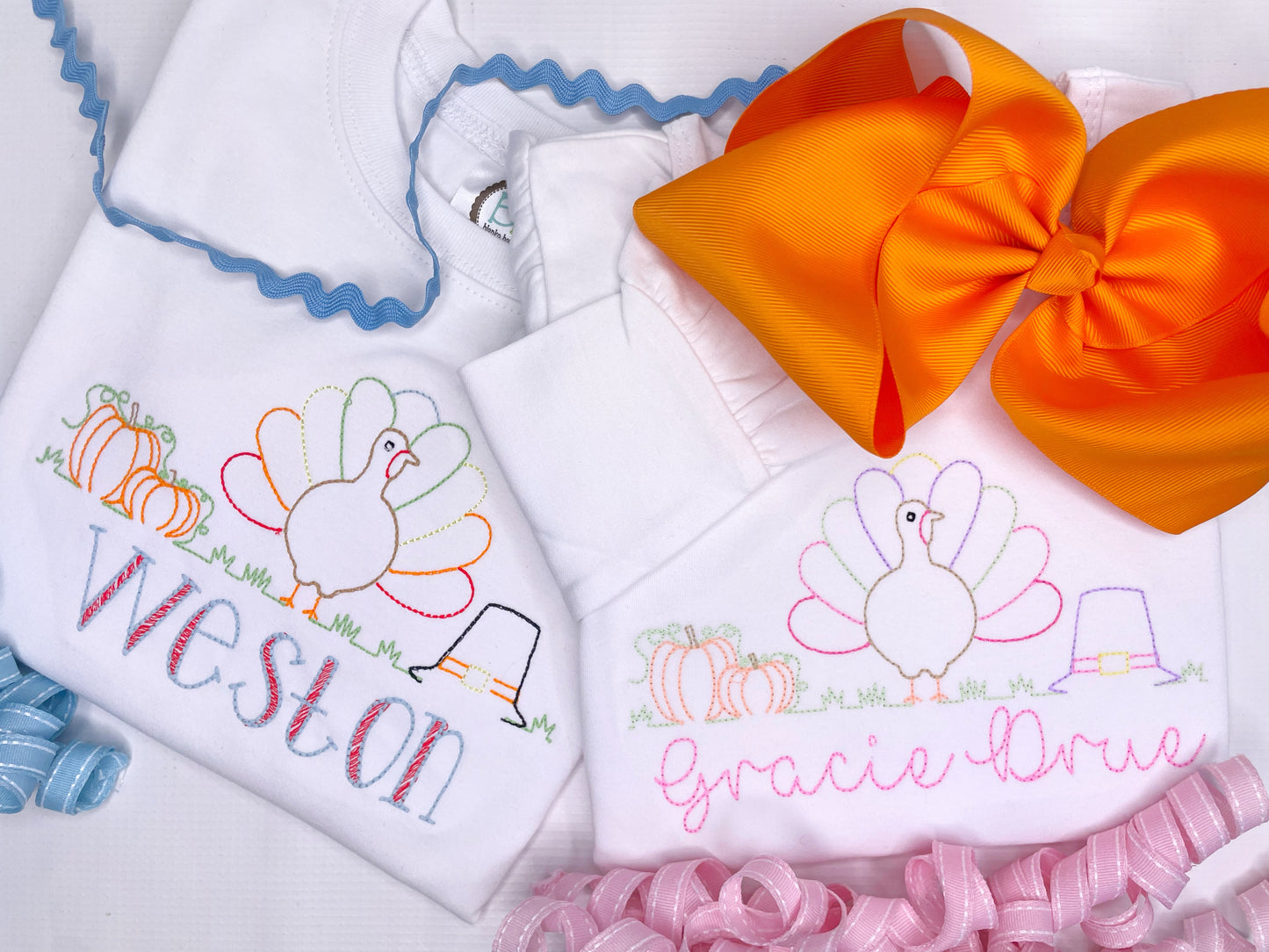 Thanksgiving/Turkey Line Design for Boy's & Girls