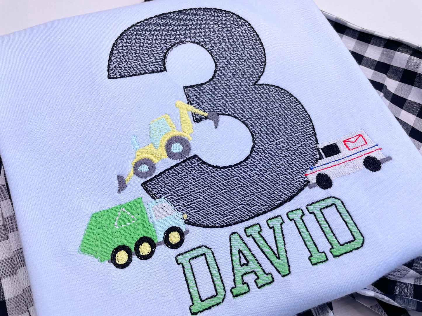 Vehicles Sketch Birthday Design
