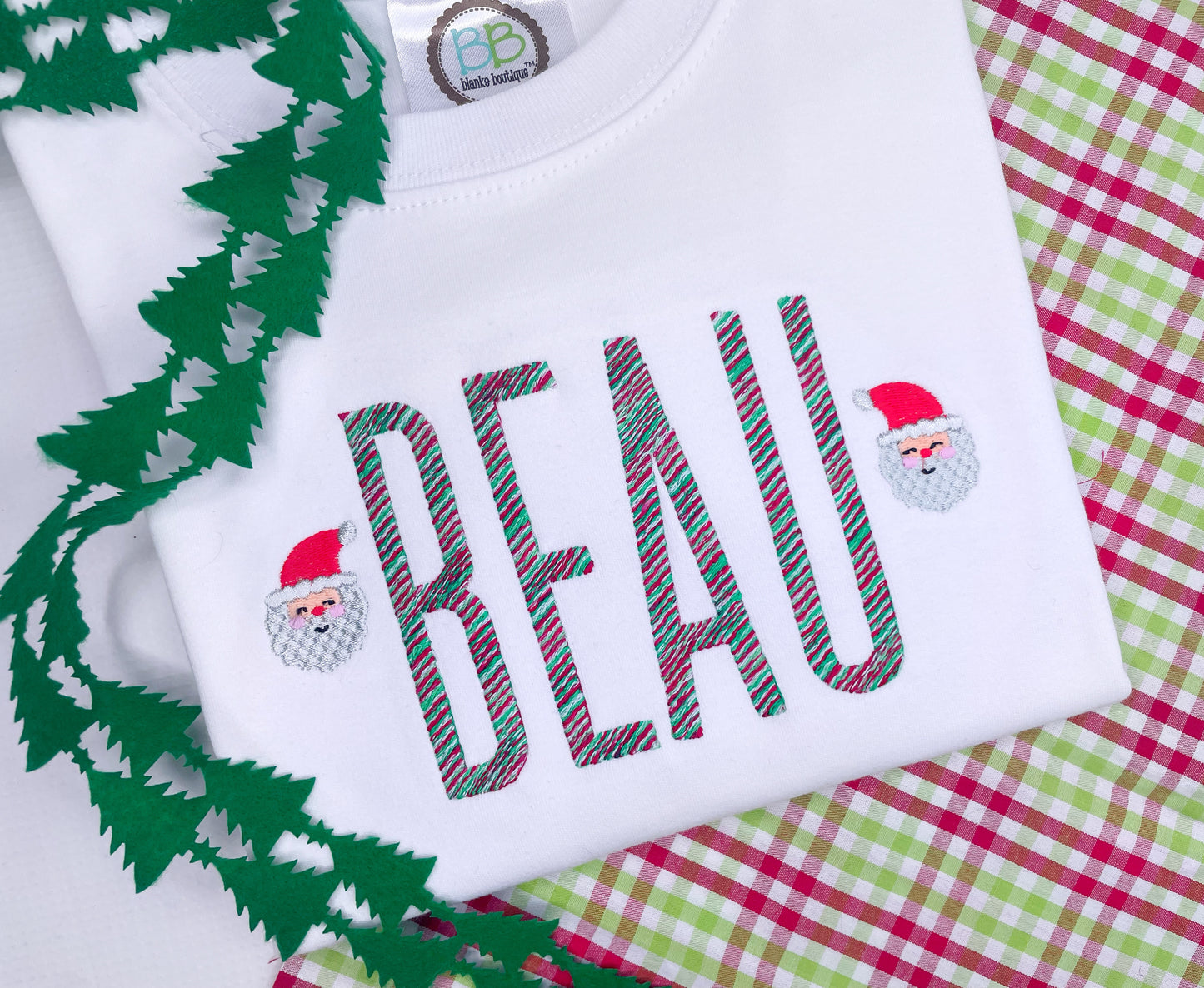 Boy's Varigated Thread Santa Option
