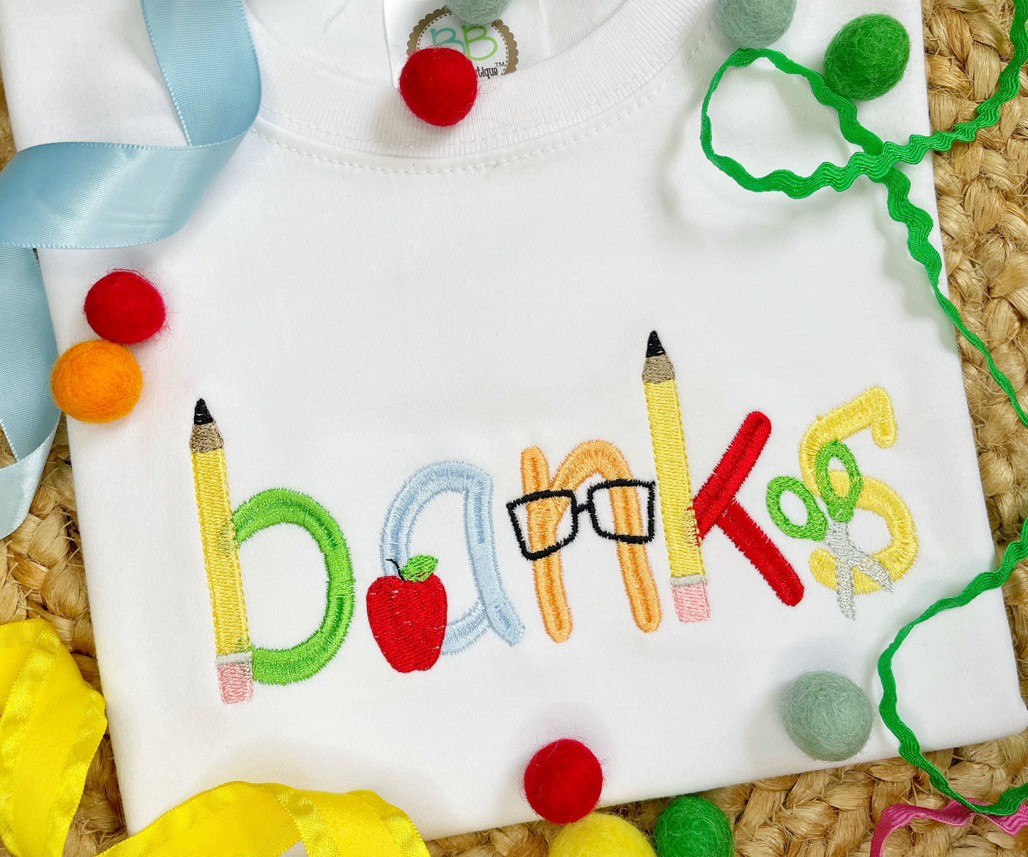 B2S Boys School Alphabet Design