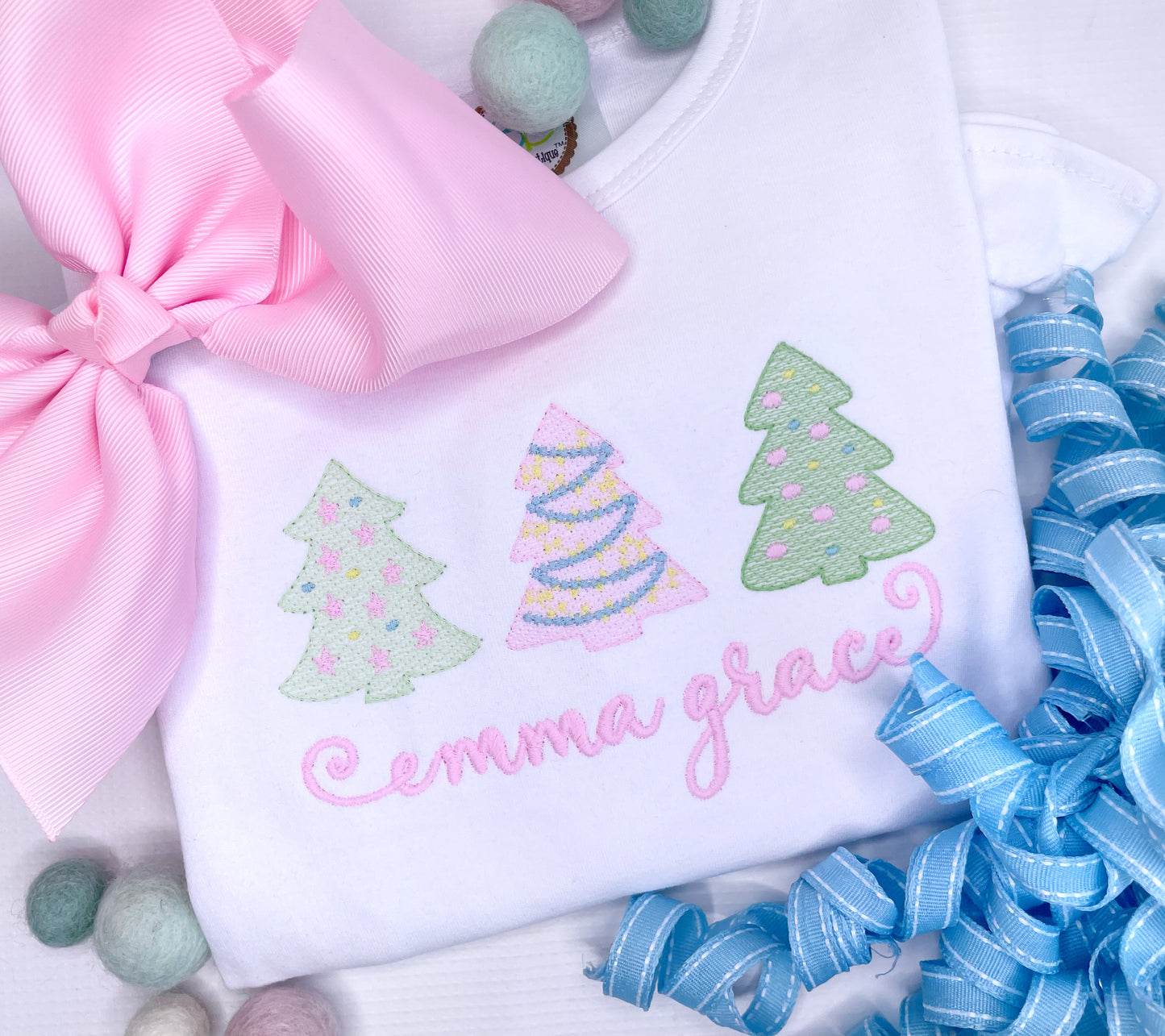 Pastel Christmas Trees Design