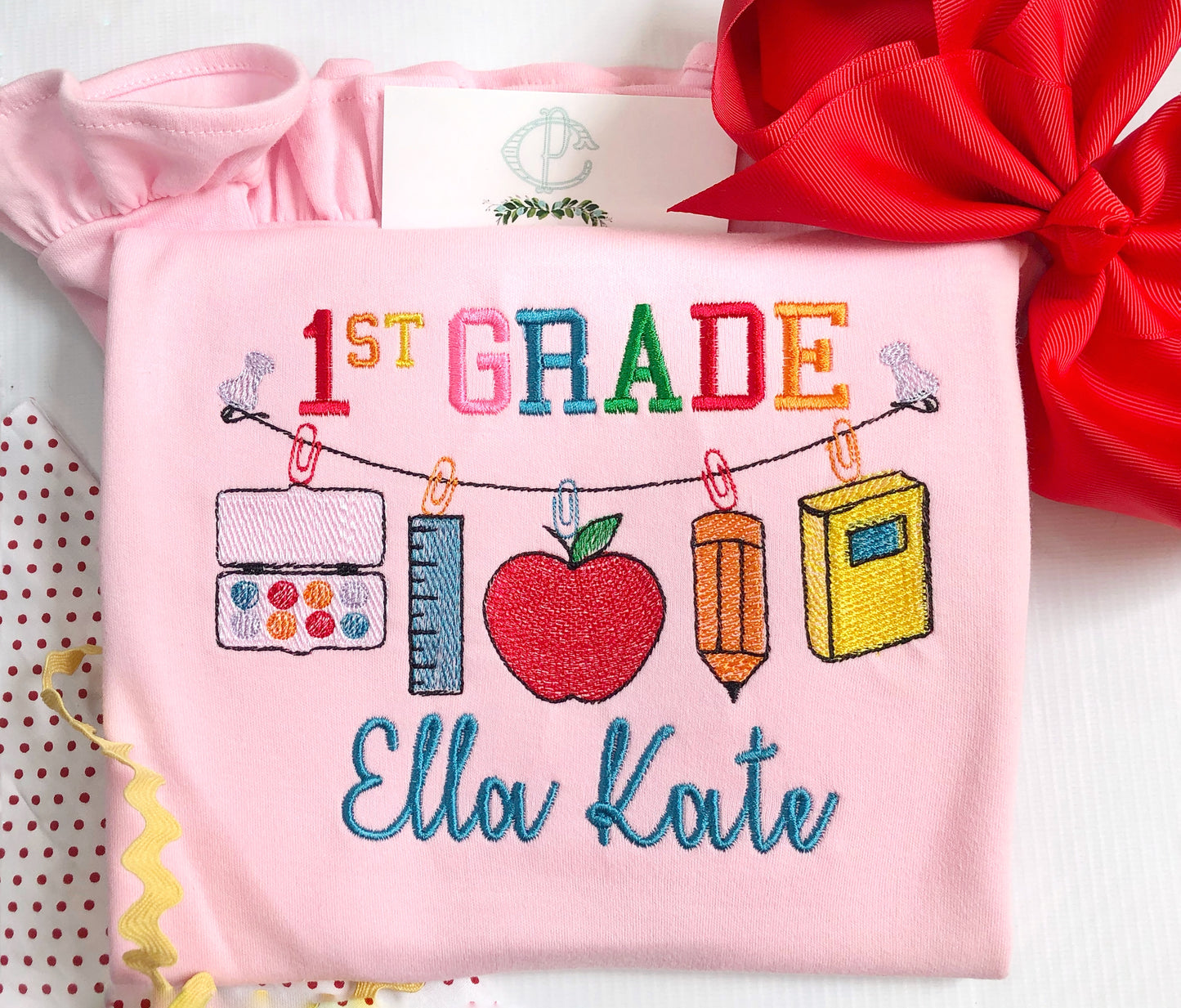 B2S Hanging School Supplies Girl's Shirt