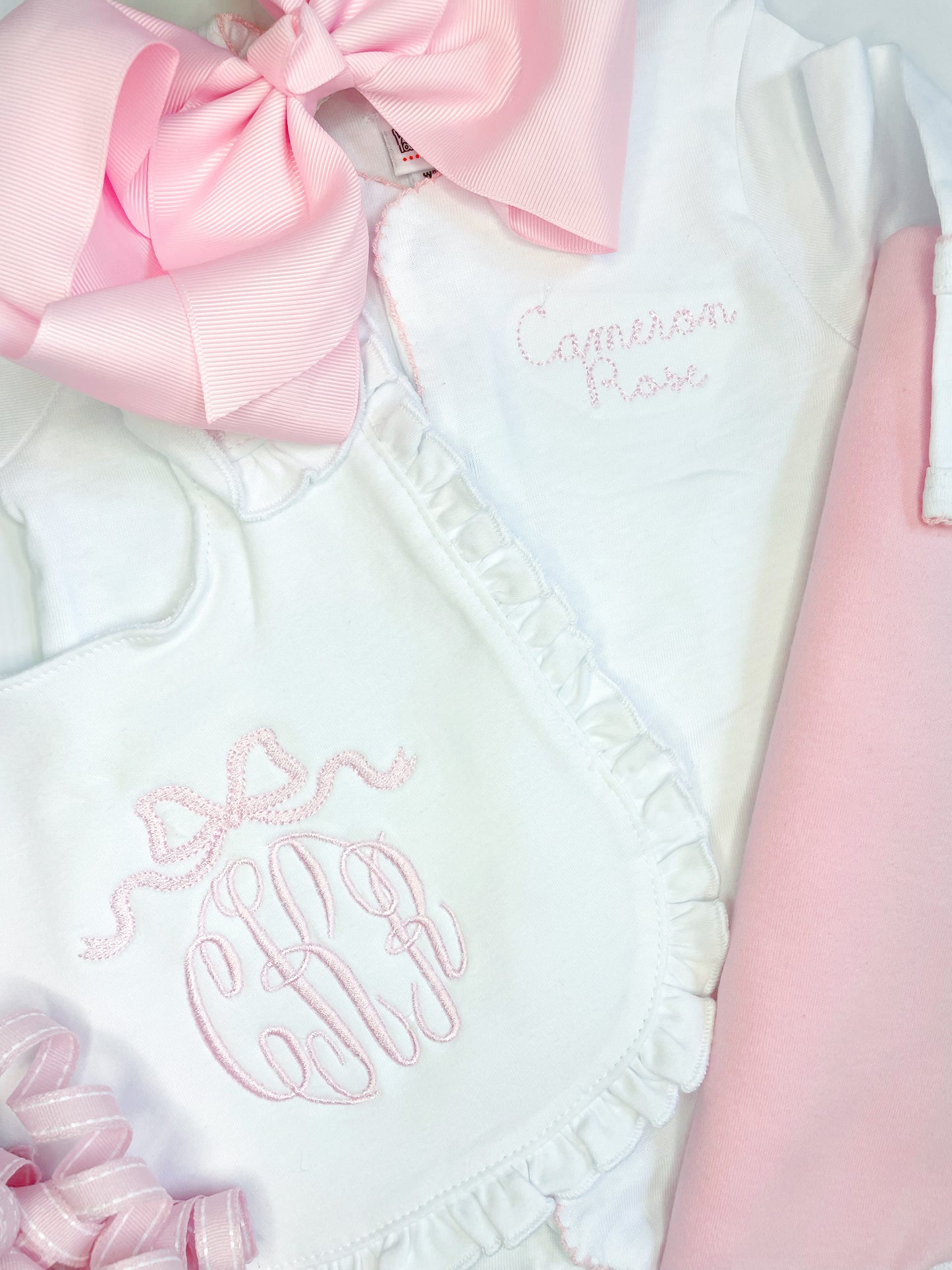 Gown/Sleeper, Bib and Blanket Combo