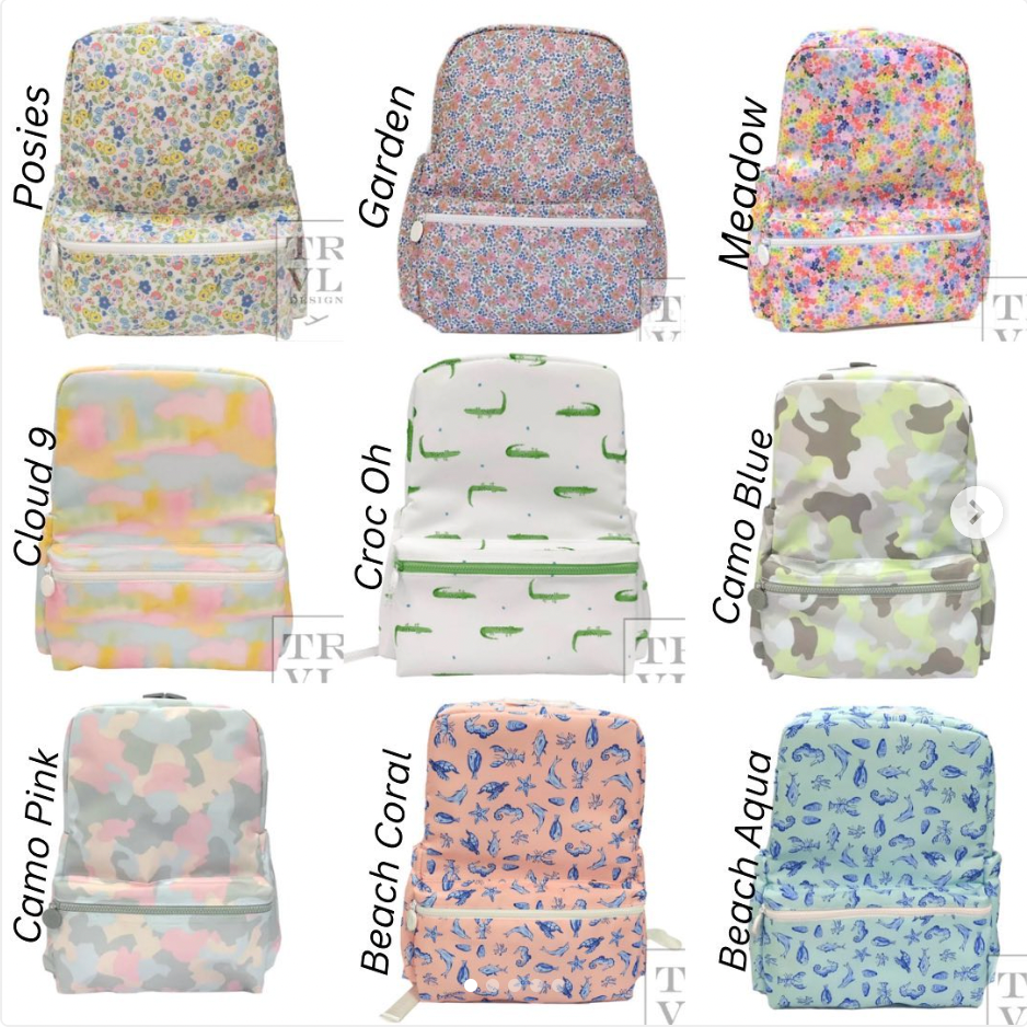 TRVL Style Wipeable Backpacks