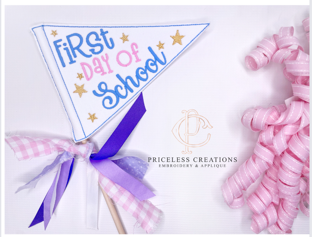 B2S 1st Day of School Pendant Flag