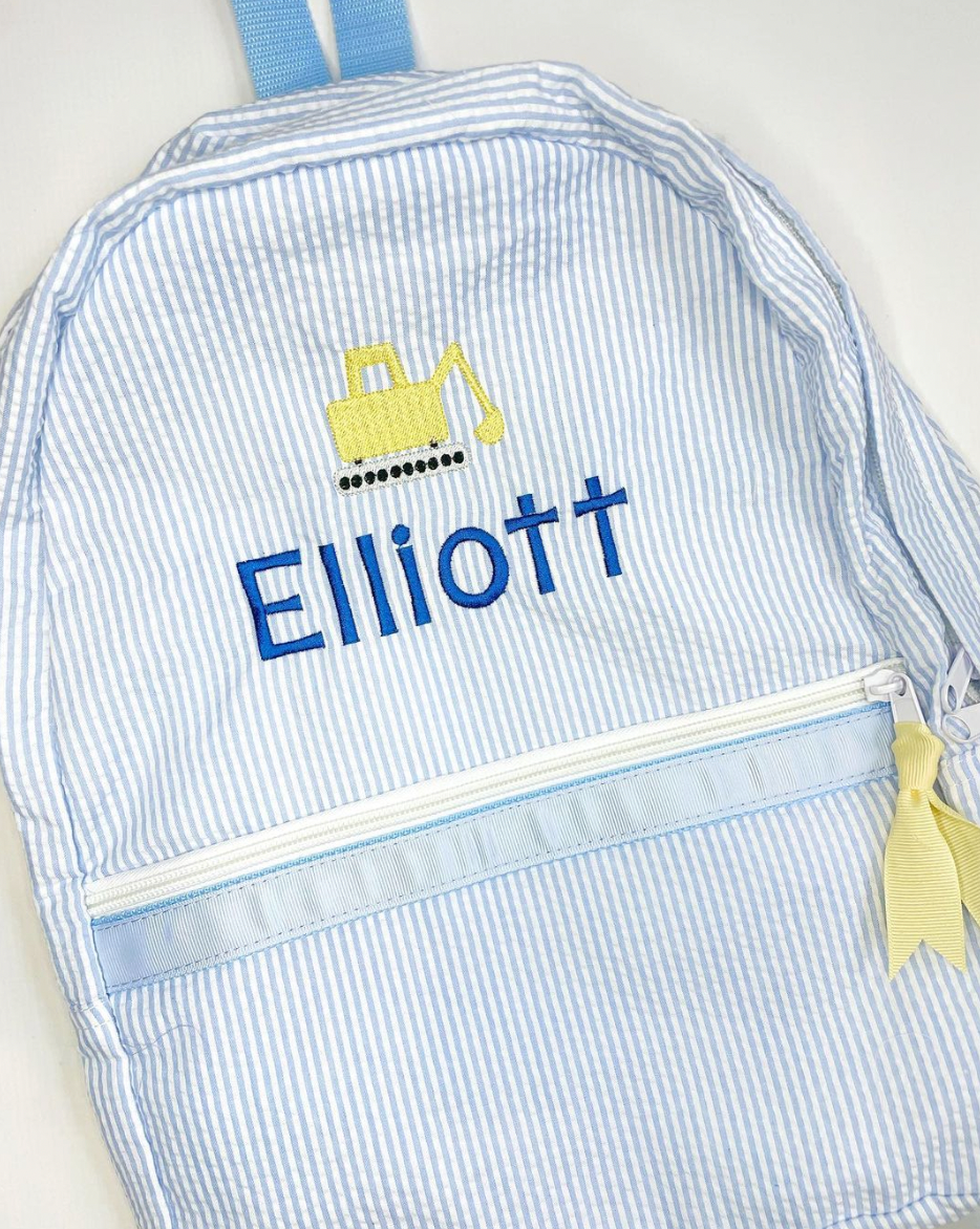 B2S Medium SIzed Backpacks-Seersucker/Nylon (Mint Brand/WB Brand)