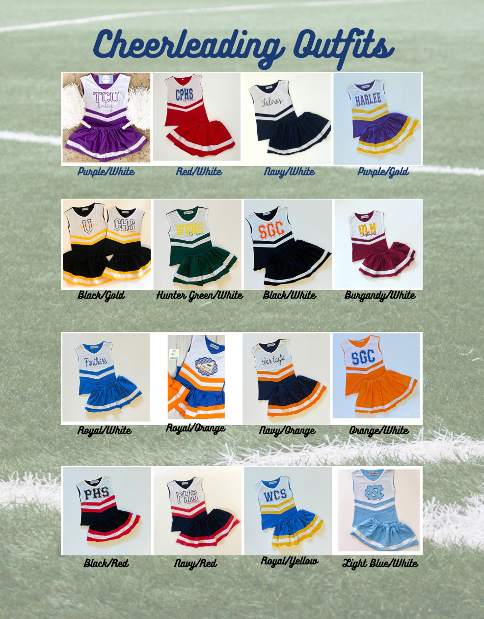 Girl's Cheerleading Sets