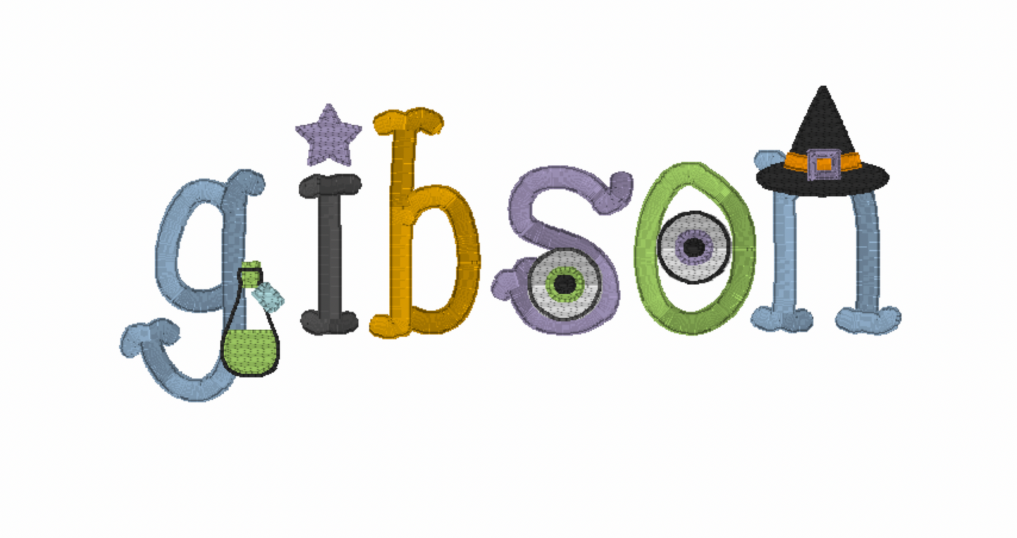 Halloween Style Name Design