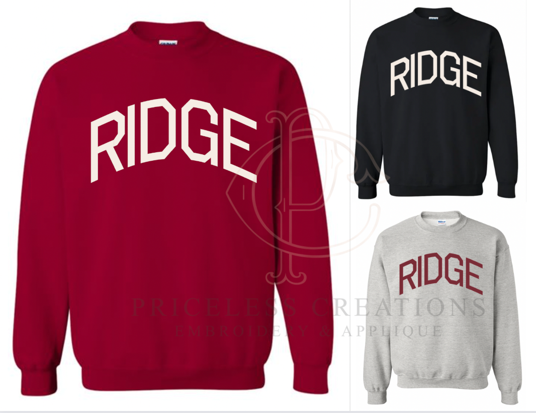 Local Team Felt Sweatshirts