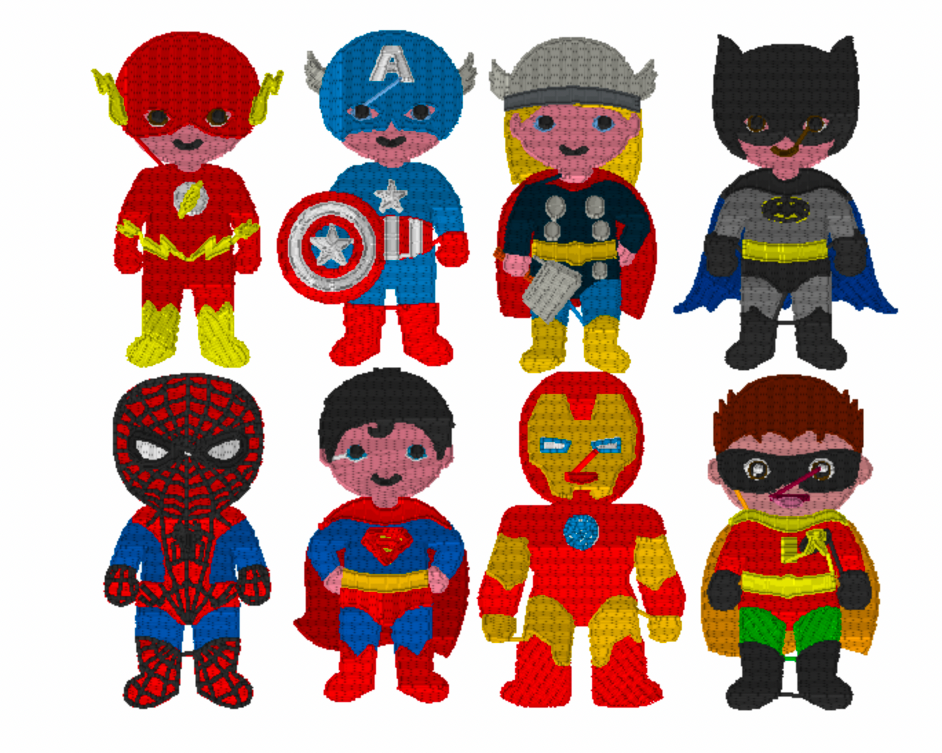 Super Hero Trio Design