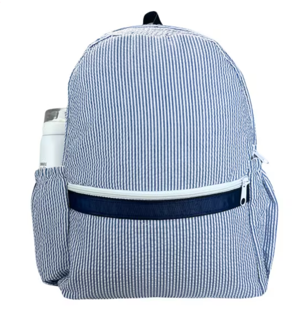 Mint Brand Tractor Seersucker/Gingham Backpack