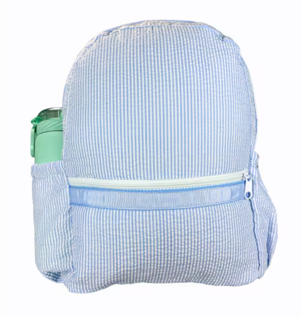 Mint Brand Tractor Seersucker/Gingham Backpack