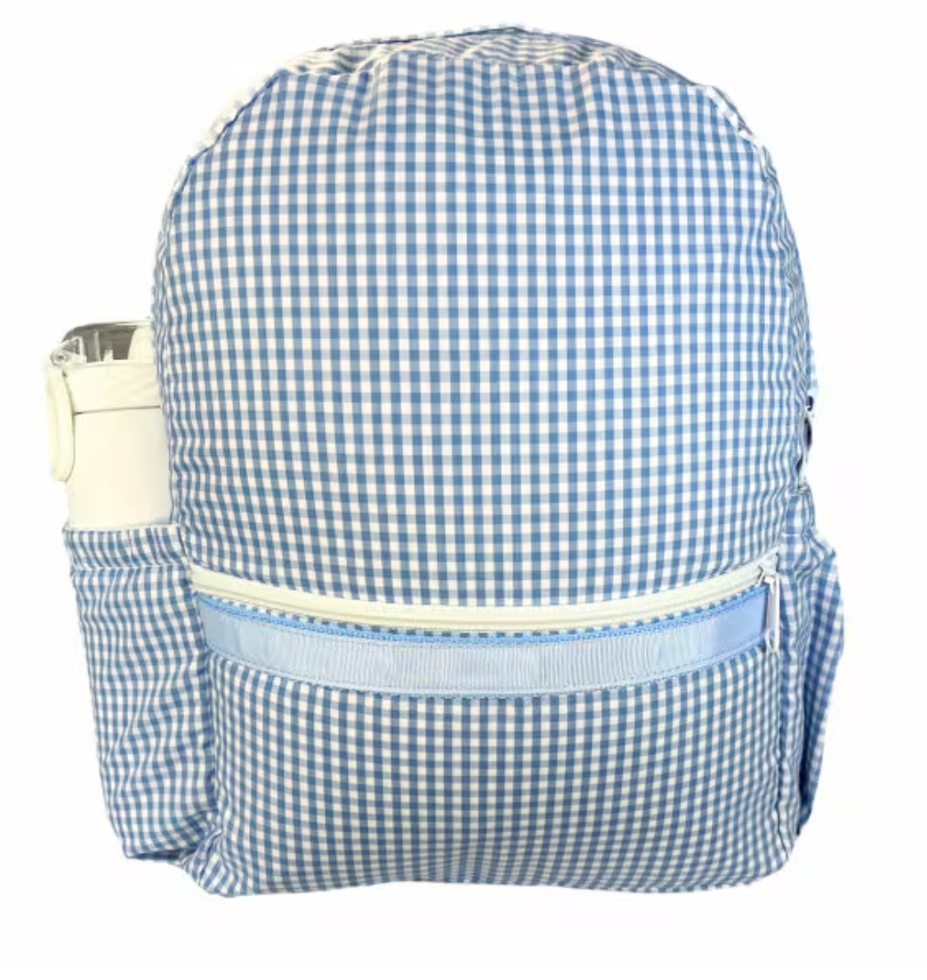 Mint Brand Tractor Seersucker/Gingham Backpack