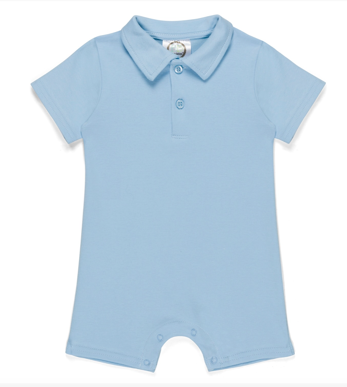 Monogrammed Polo Rompers for Baby Boys